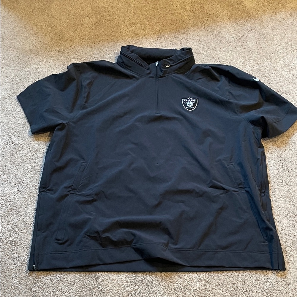 Nike Black Short Sleeve Raiders Pullover